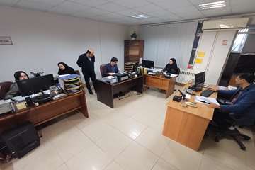 بازدید تیم پایش معاونت توسعه، مدیریت منابع پ برنامه ریزی دانشگاه از دانشکده در راستای دومین جشنواره پایش عملکرد، انضباط مالی و ا