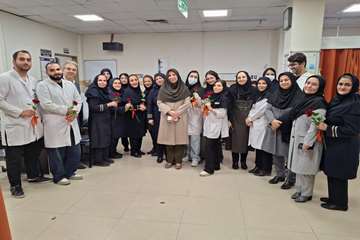 حضور در جمع دانشجویان کارآموز به مناسبت روز پرستار