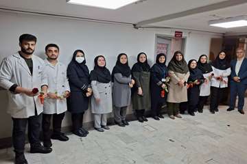 حضور در جمع دانشجویان کارآموز به مناسبت روز پرستار