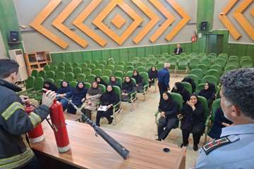 مانور آموزشی اطفای حریق