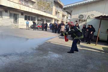 مانور آموزشی اطفای حریق