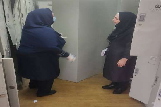 بازدید از رختکن های دانشجویی 